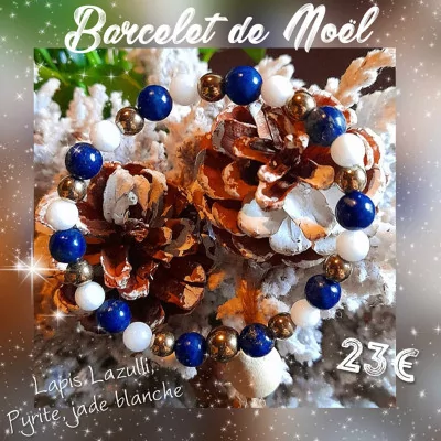 Bracelet-Noël-bleu