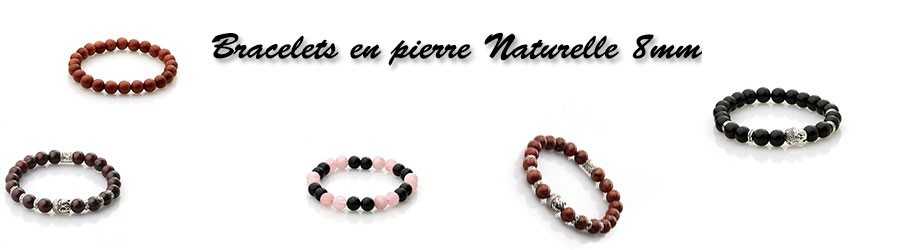  Bracelets En Pierre Naturelle 8 mm | Livraison Gratuite